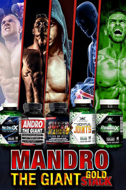 Hardrock Supplements Mandro the Giant Gold Stack